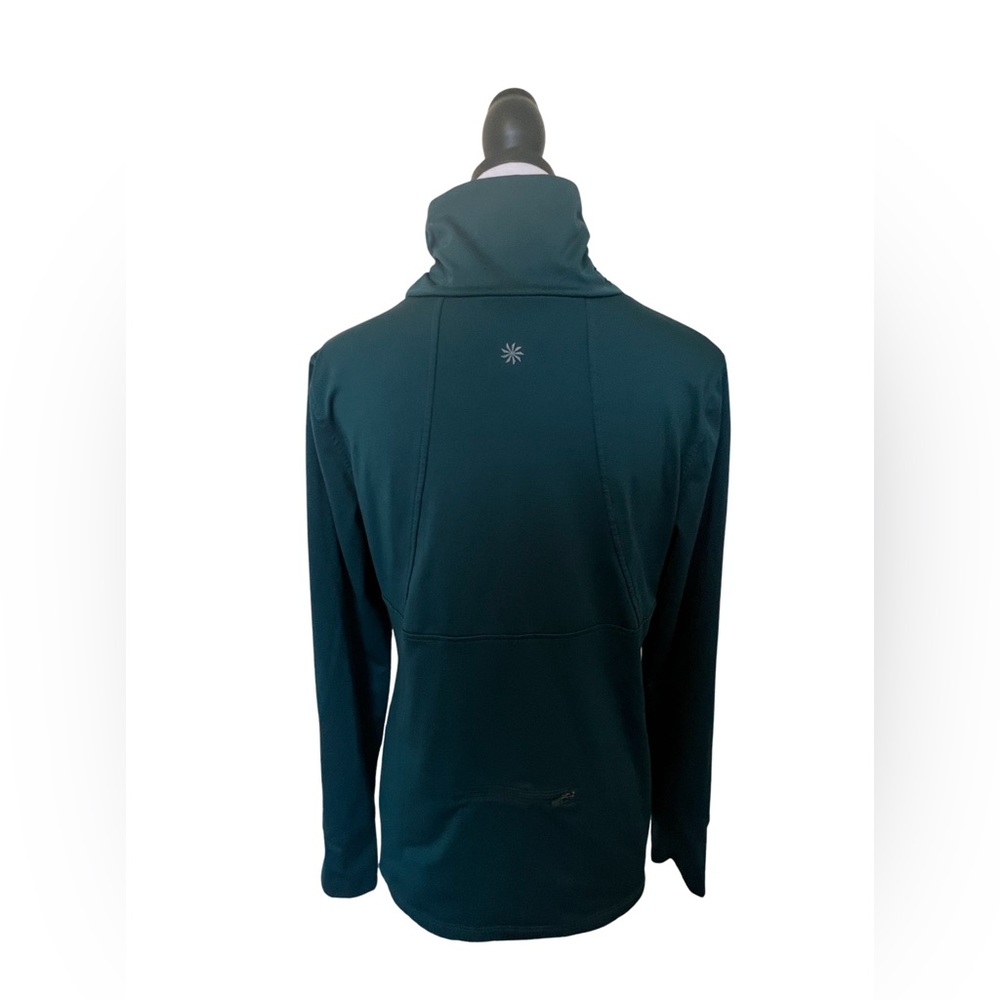 Turquoise Athleta pullover base layer. - Picture 2 of 8